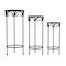 Nature Spring Set of 3 Plant Stands, Indoor/Outdoor Nesting Wrought Iron Metal Round Decorative Potted Plant, Black 958606LFA - alternate 3